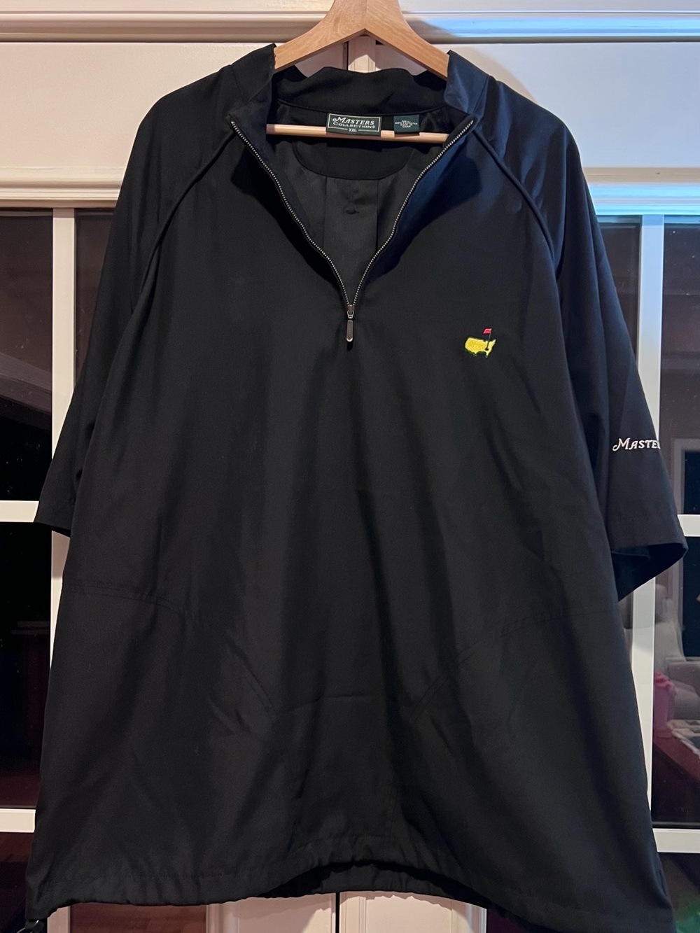 Masters CollectionsBlack Short-Sleeve Quarter-Zip Golf Pullover